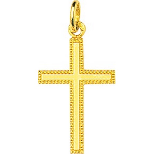 Pendentif croix perlée