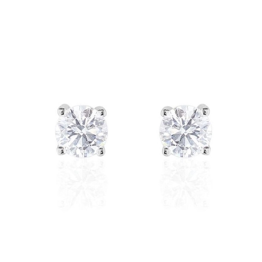 Boucles D'oreilles diamants 0.50cts