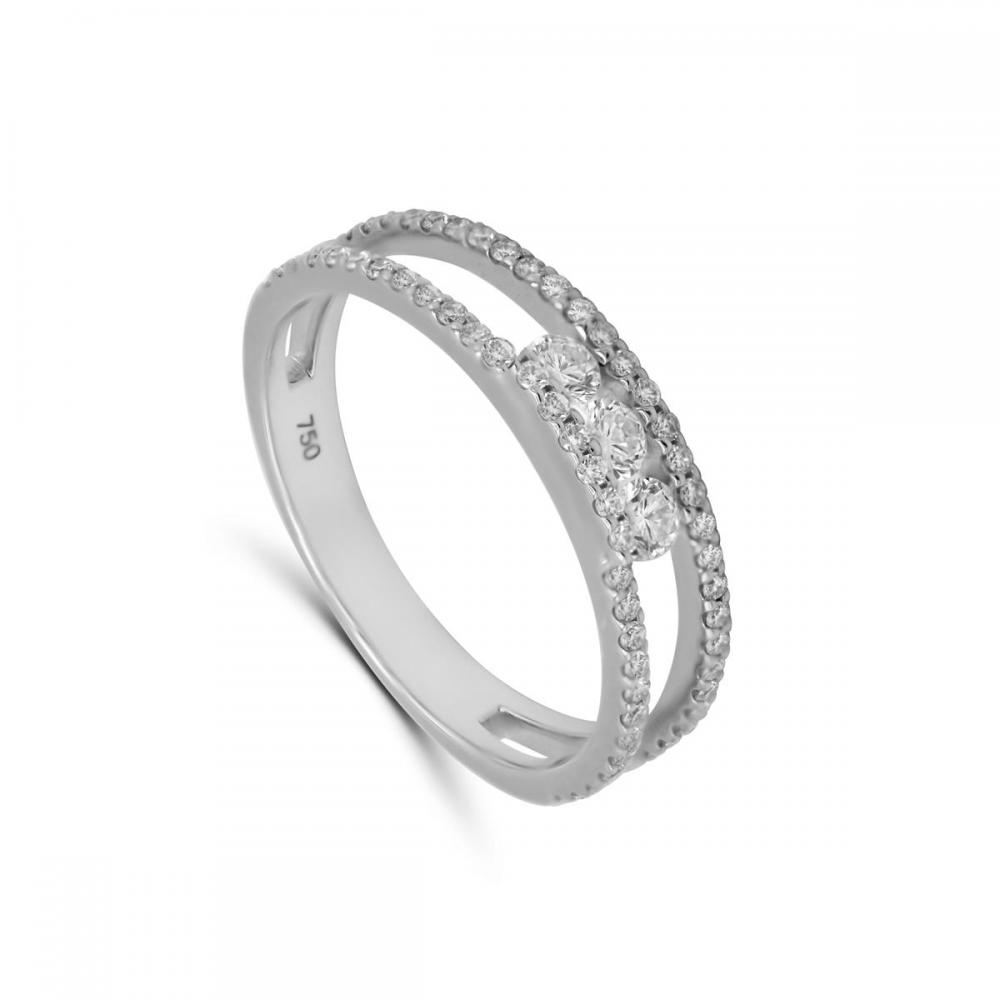 Bague diamants 0.47 cts