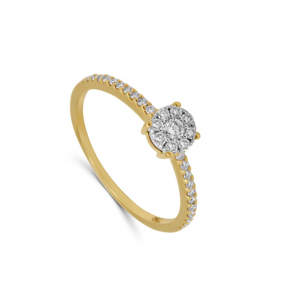 Bague diamants 0.31 cts