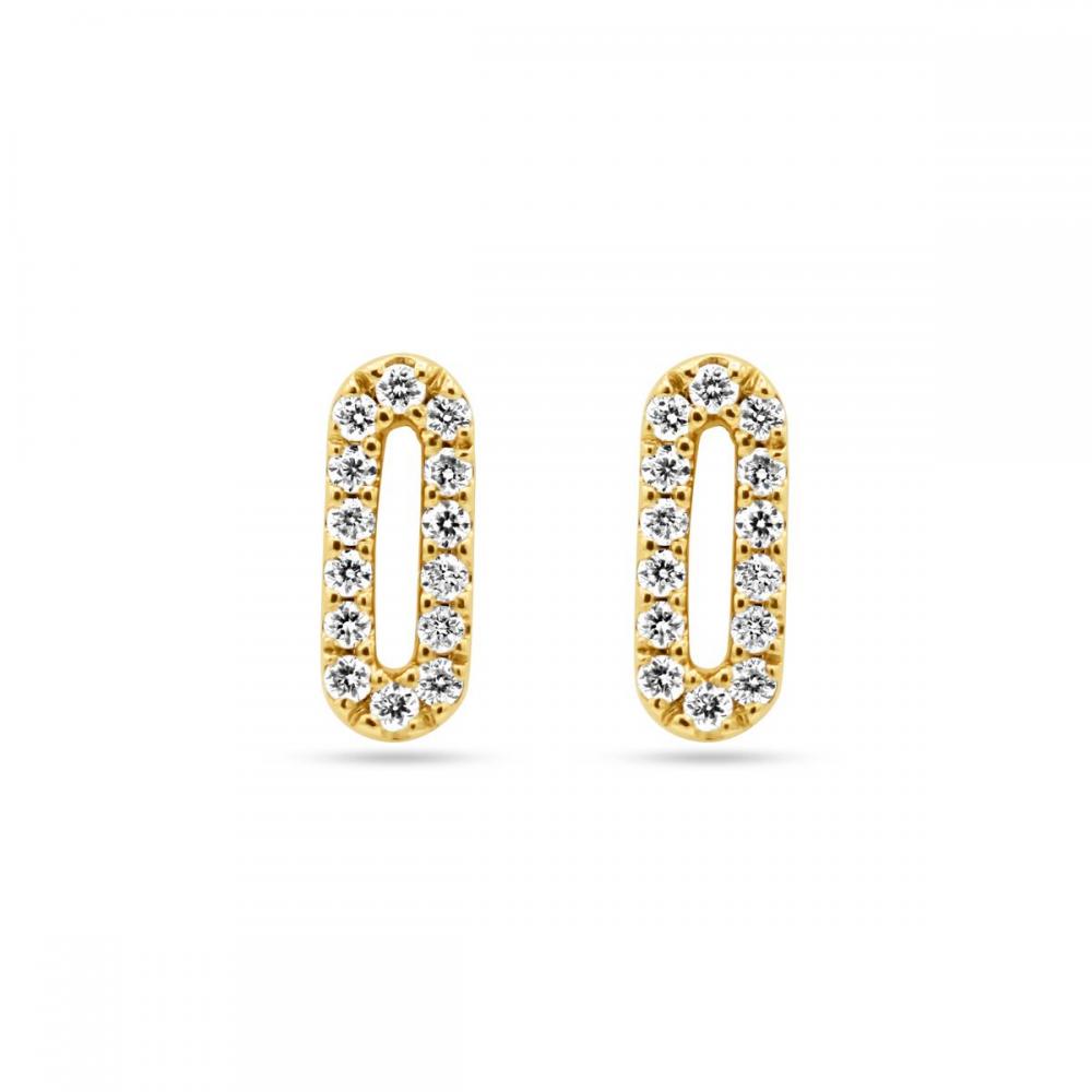 Boucles d'oreilles or 18K & diamants