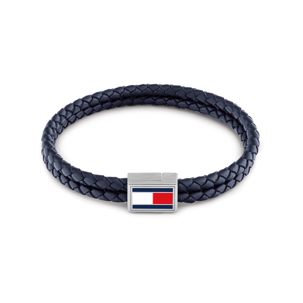 Bracelet cuir bleu