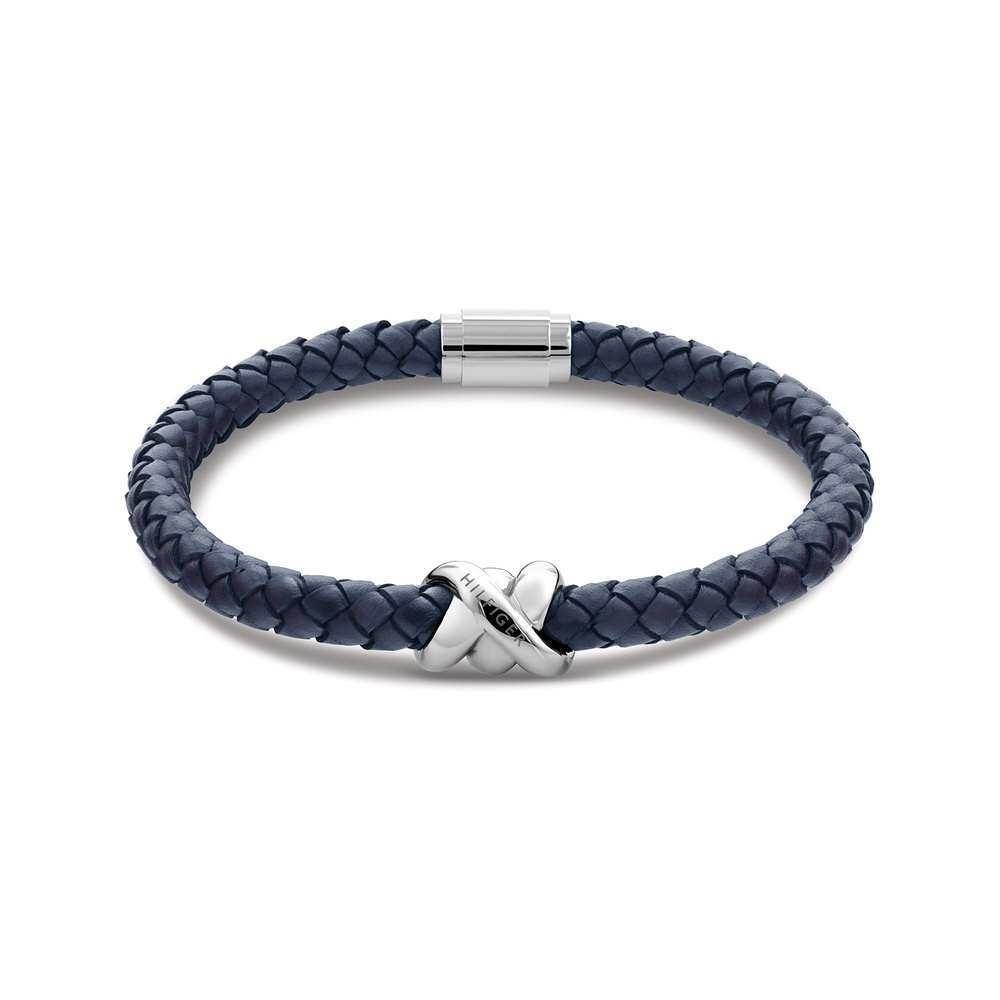 Bracelet cuir bleu