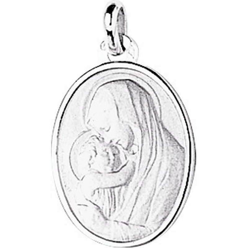 Médaille Vierge or 18k