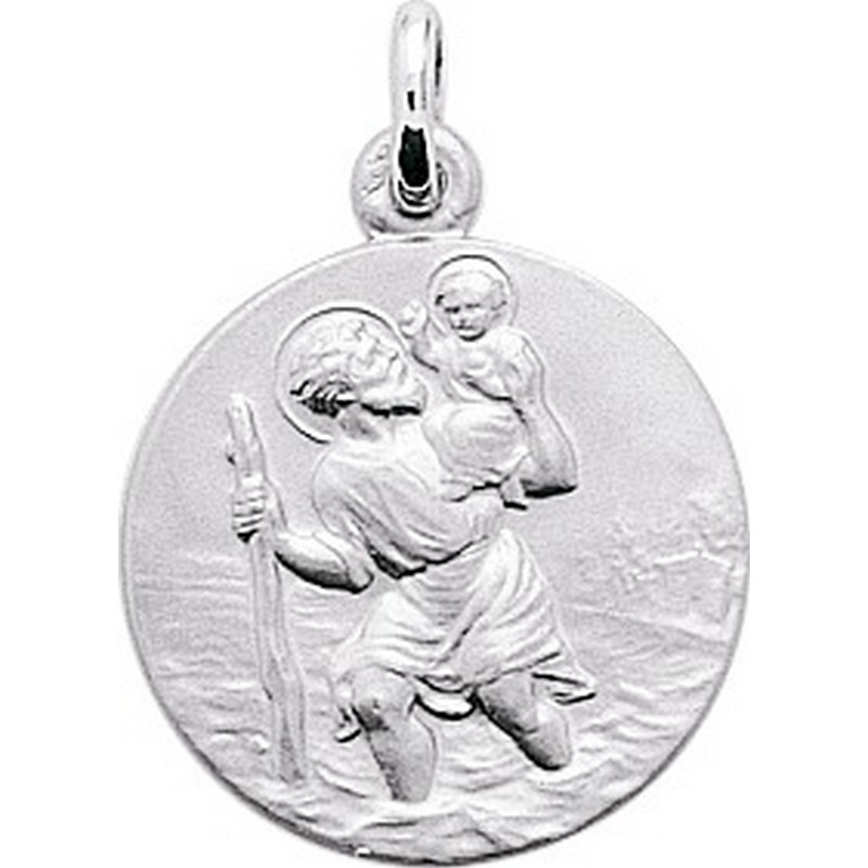 Médaille Saint Christophe or 18k