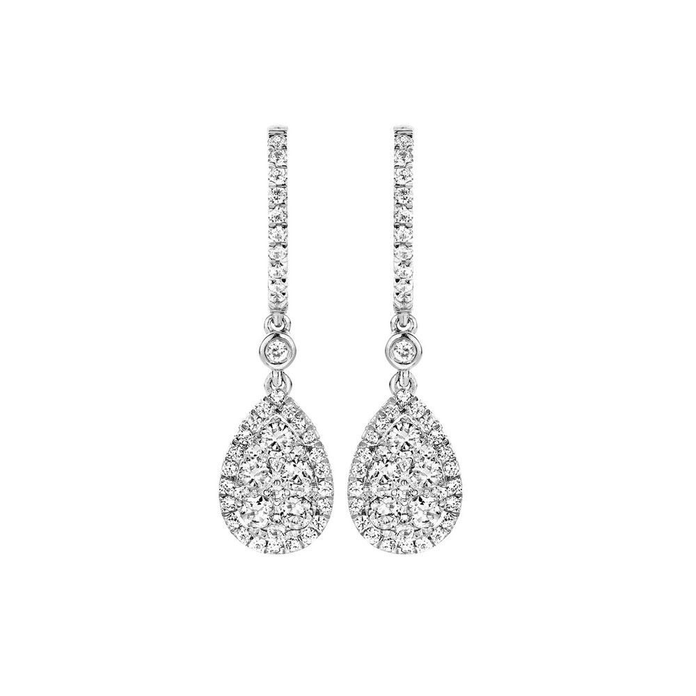 Boucles d'oreilles diamants