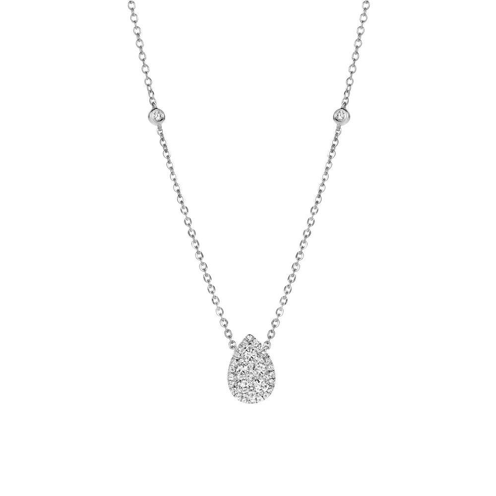 Collier Poire diamants