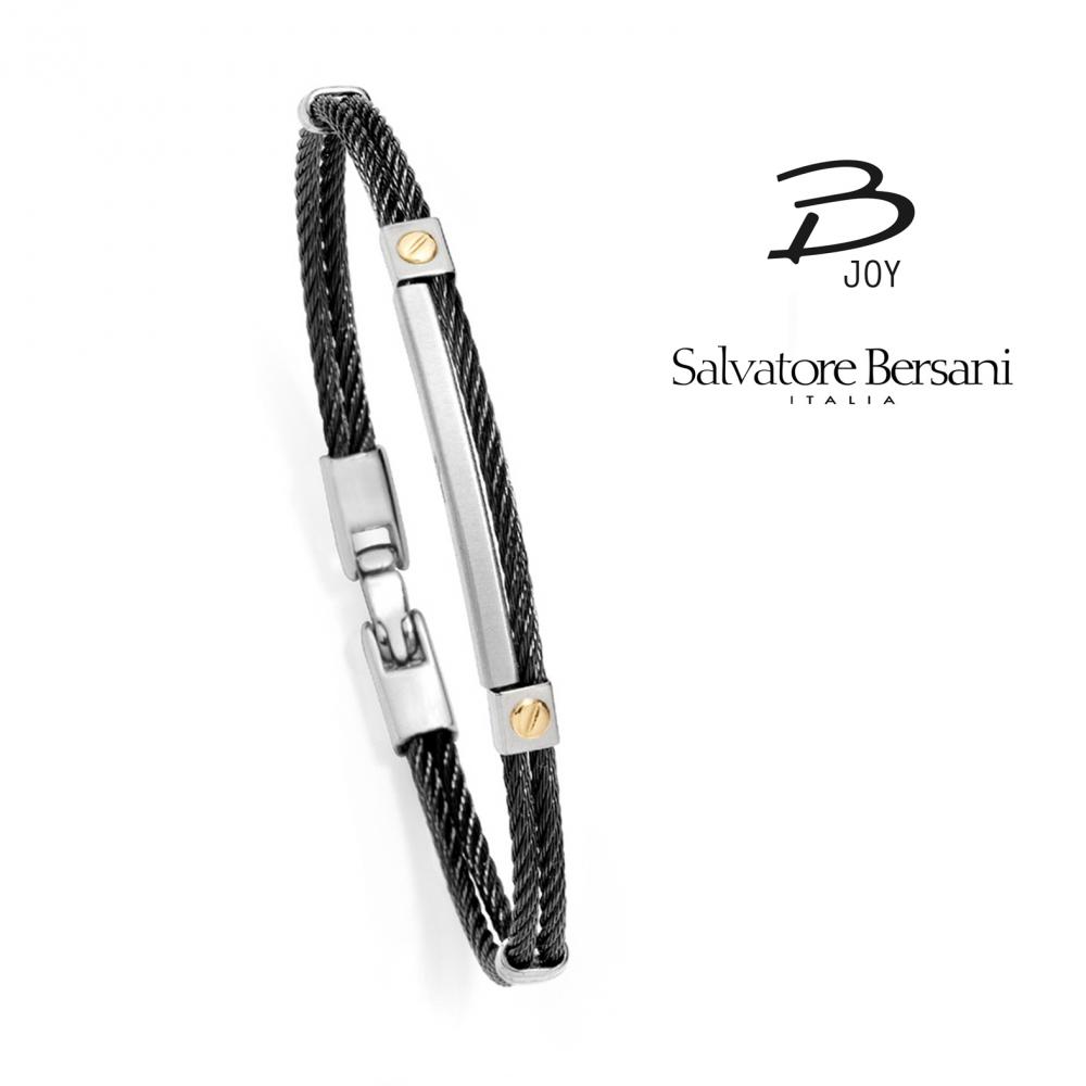 Bracelet acier et or 18k