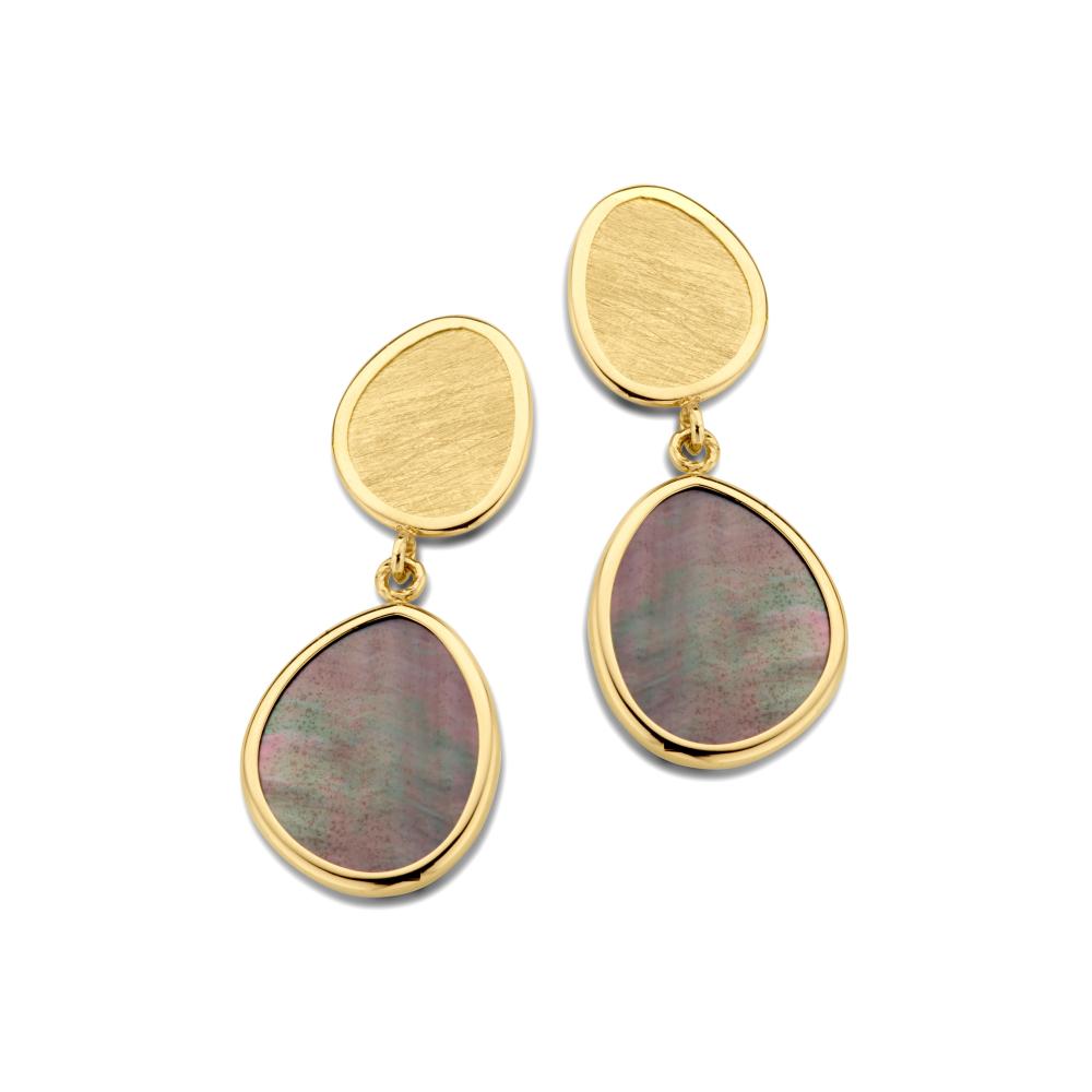 Boucles d'oreilles or18k et nacre