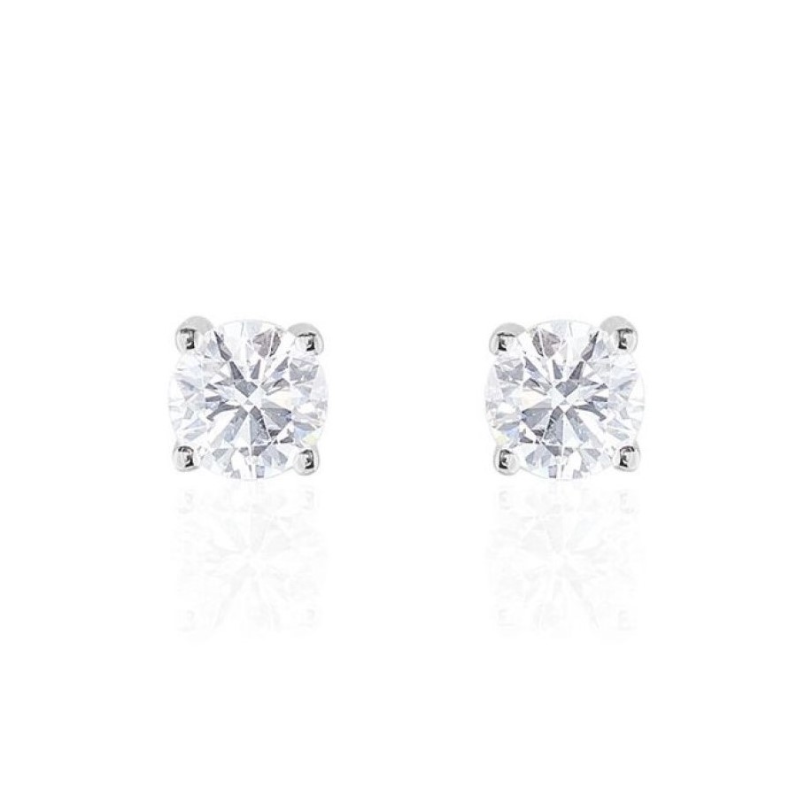 Boucles D'oreilles diamants 0.50cts