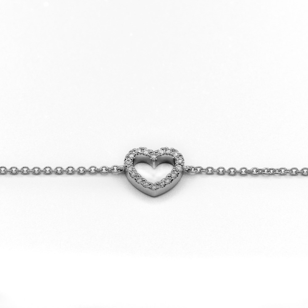 Bracelet or blanc diamants