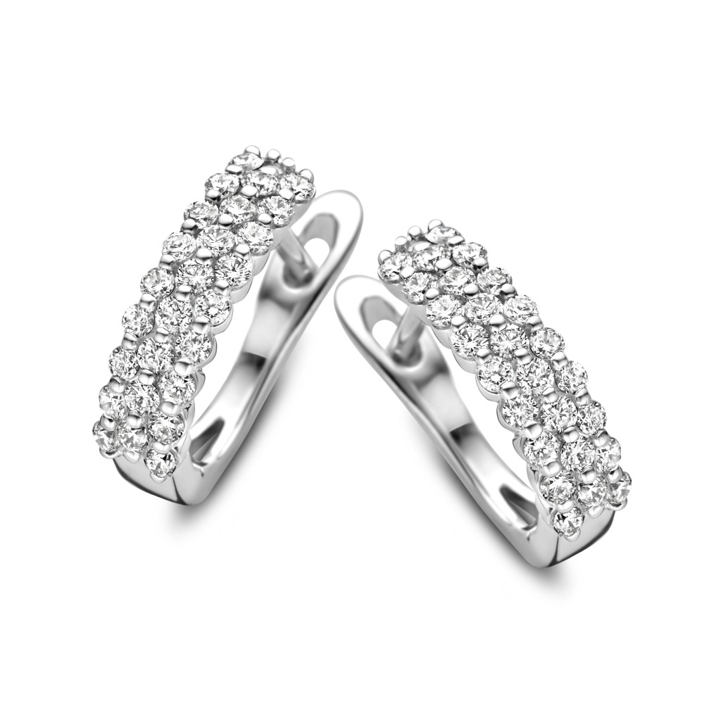 Boucles d'oreilles diamants