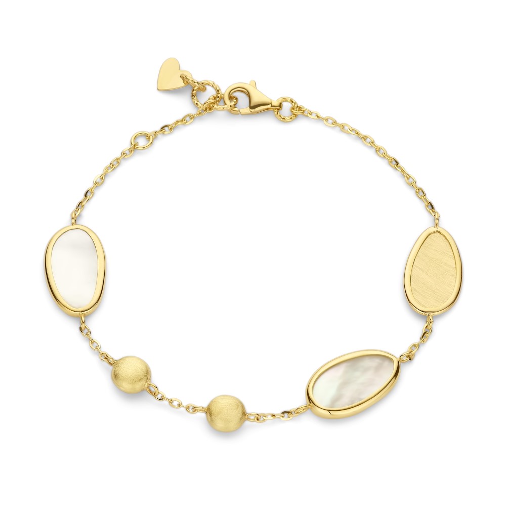 Bracelet or 18k et nacre