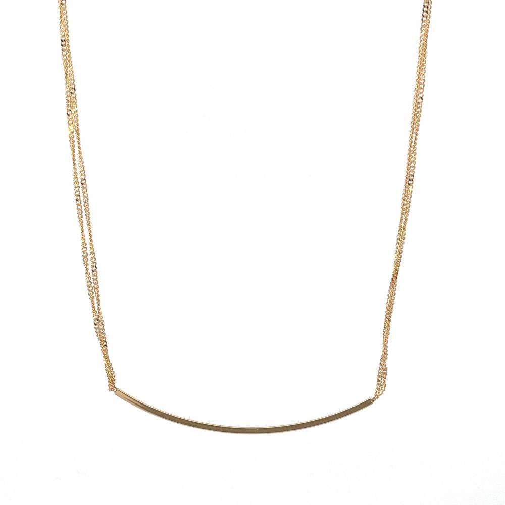 Collier or jaune 18k