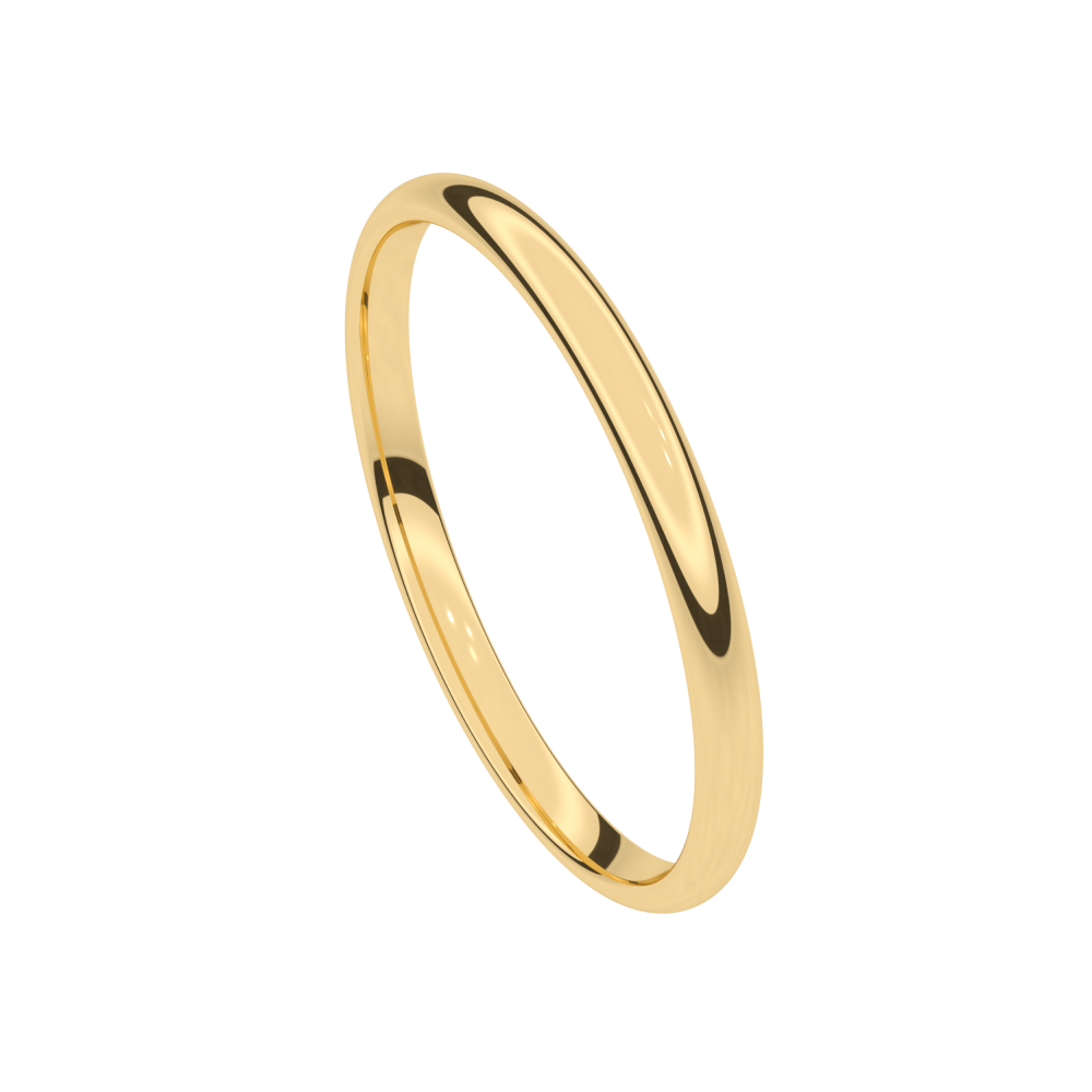 Alliance or jaune 2 mm