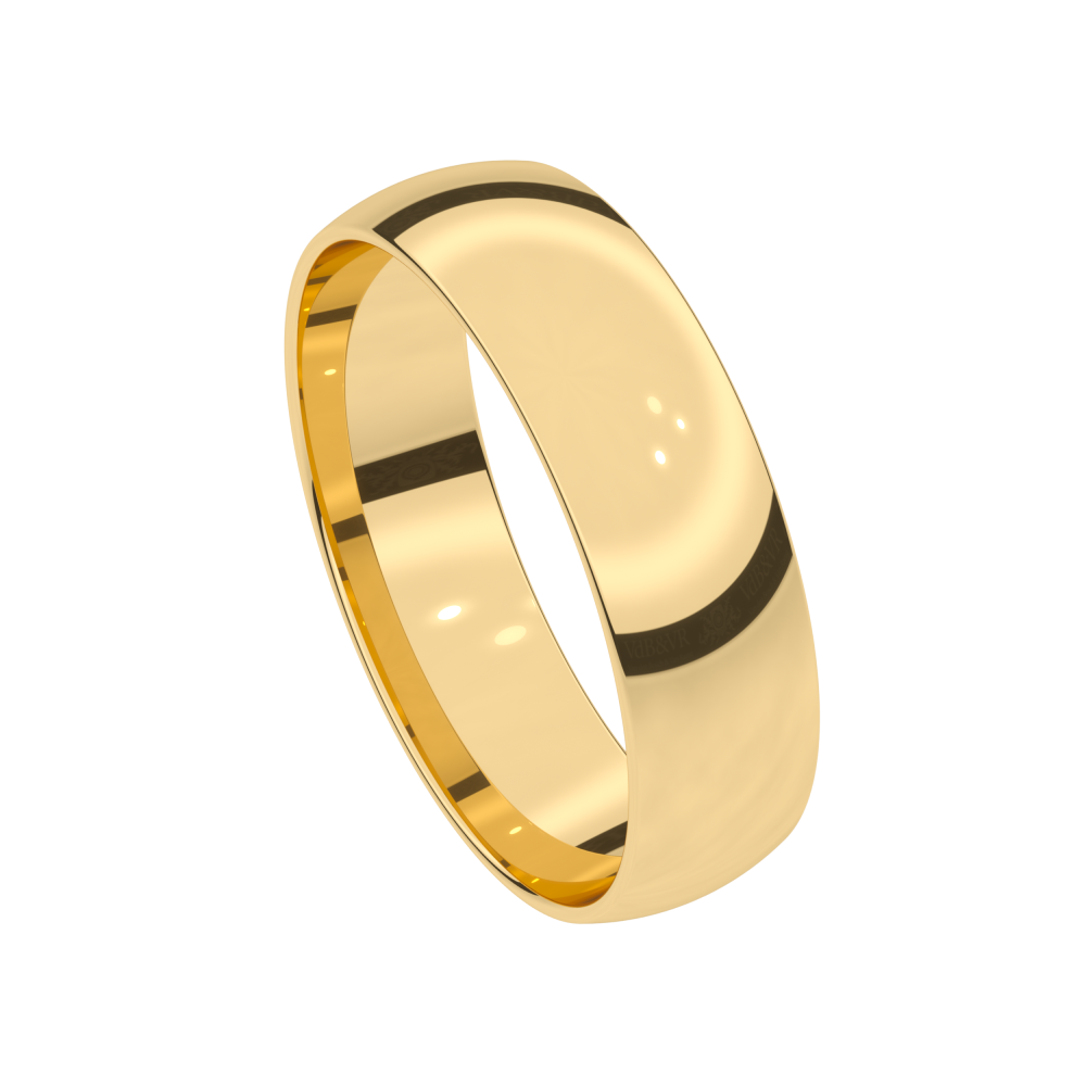 Alliance or jaune 6 mm