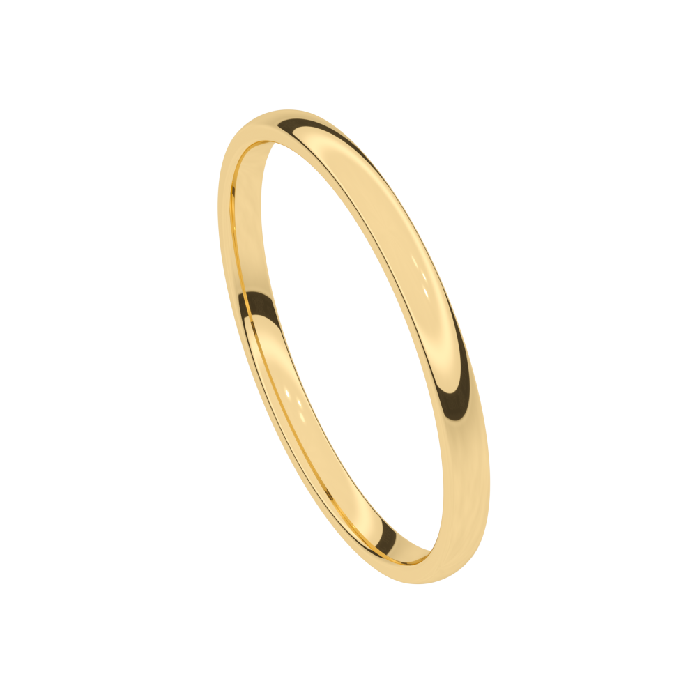 Alliance or jaune 2 mm
