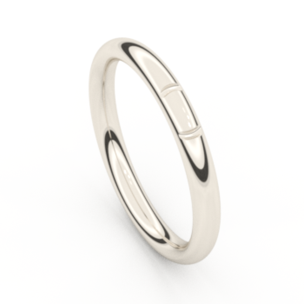 Alliance or blanc champagne ronde 3 mm