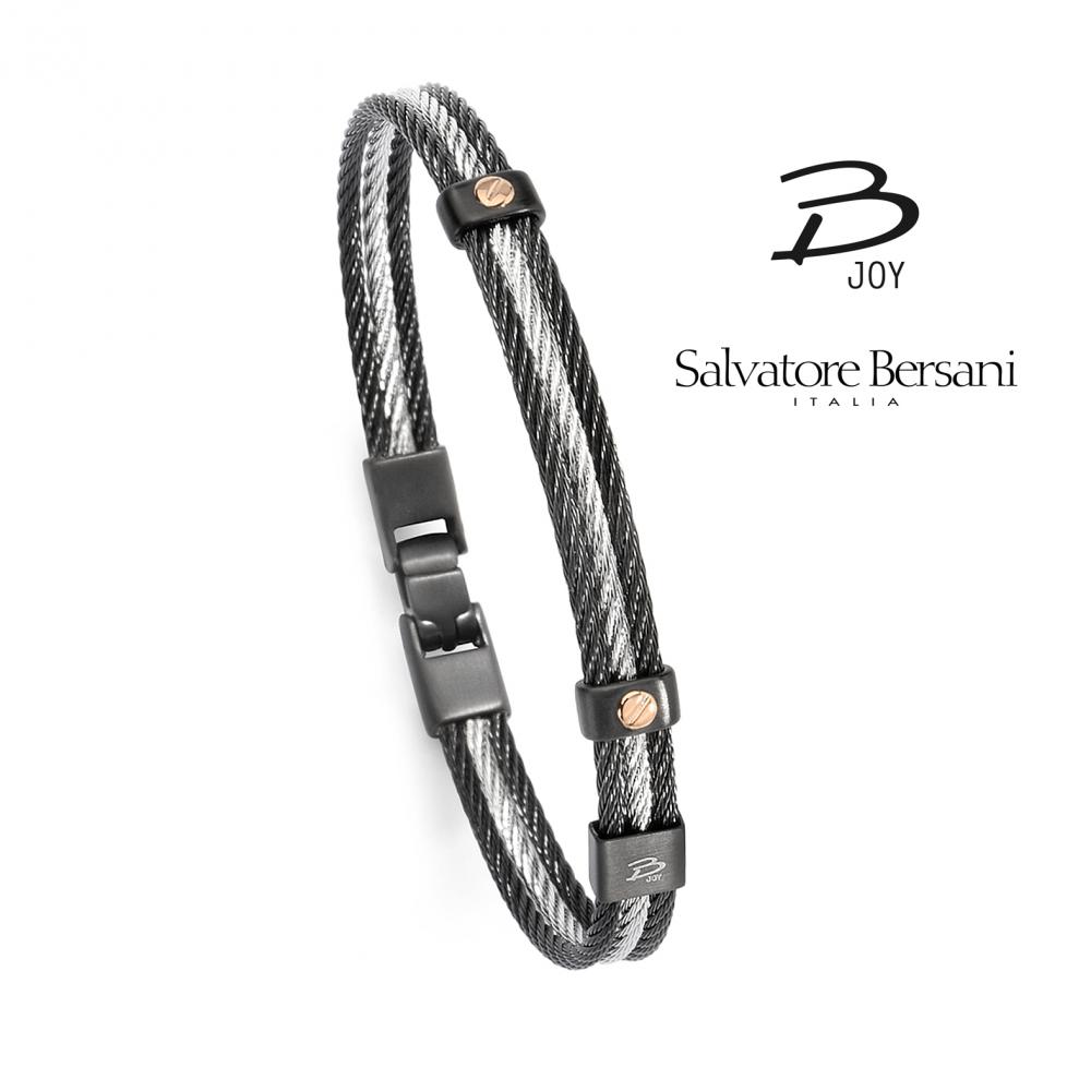 Bracelet acier et or 18k