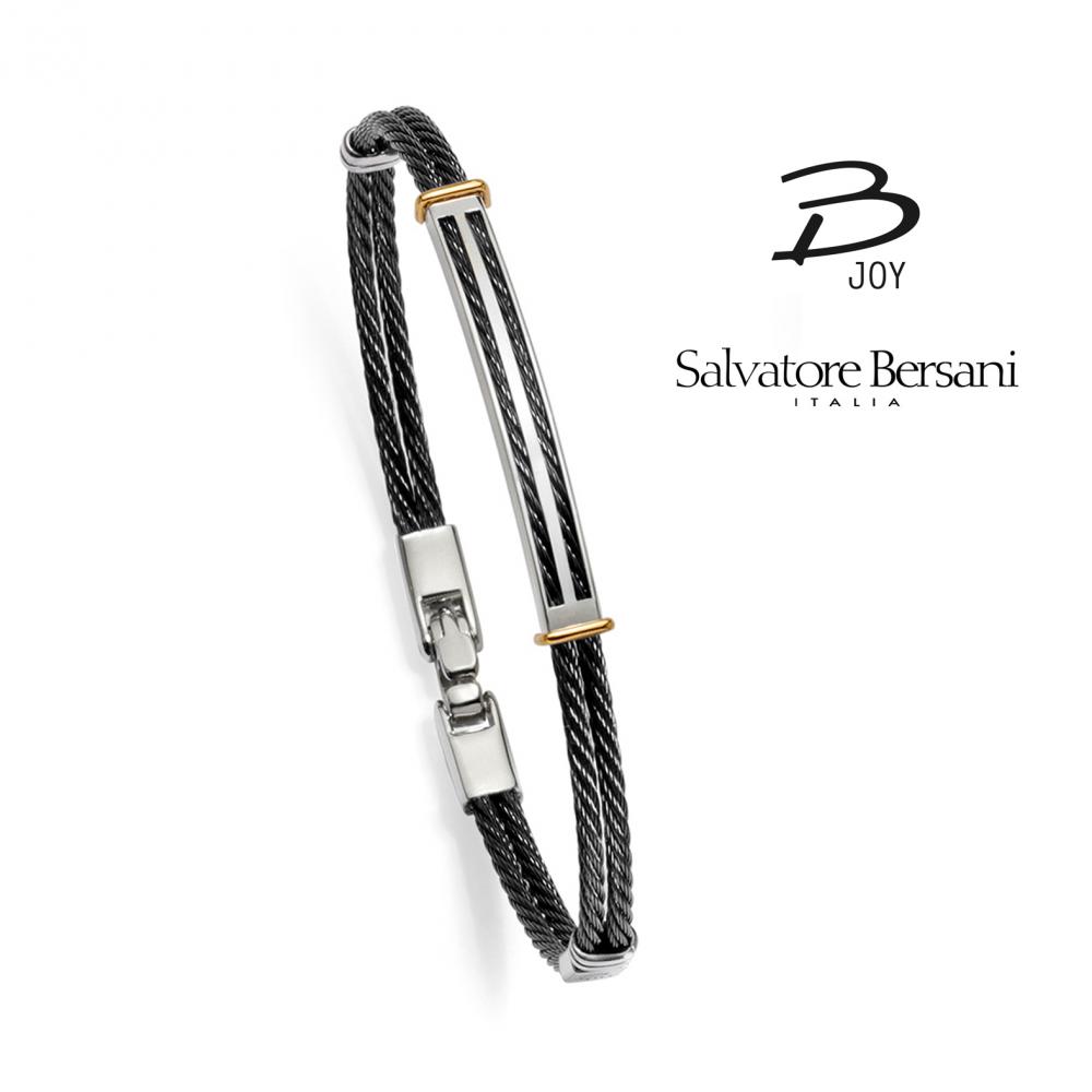 Bracelet acier et or 18k