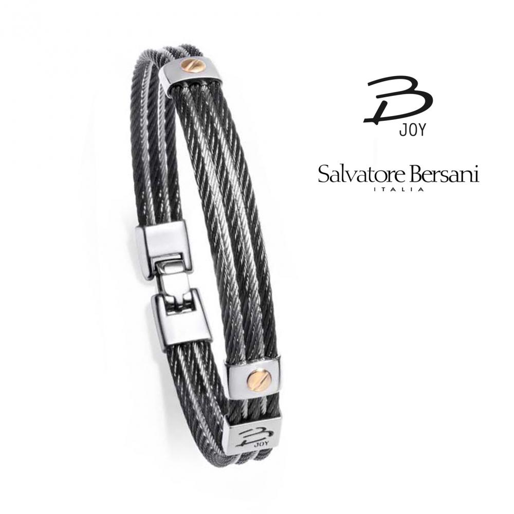 Bracelet acier et or 18k