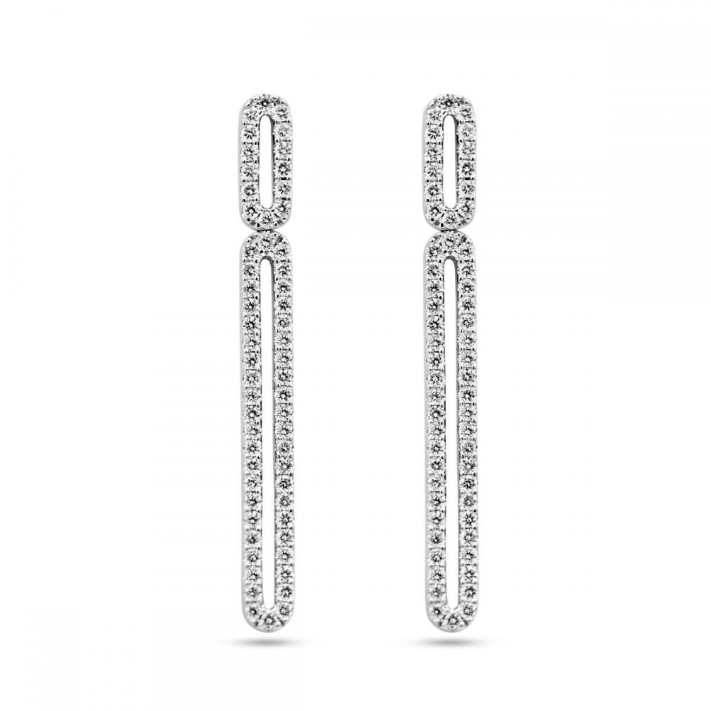 Boucles d'oreilles diamants