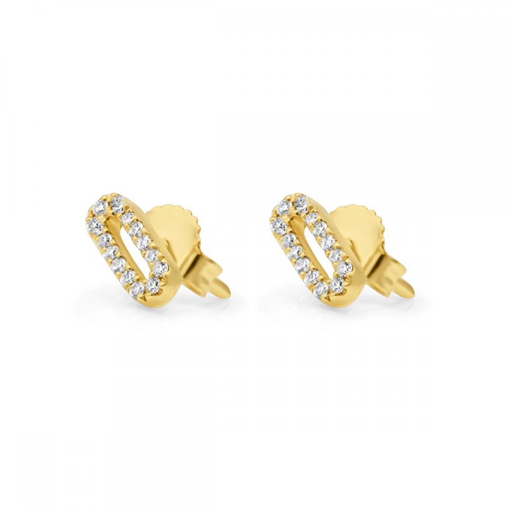 Boucles d'oreilles diamants 0.10 cts
