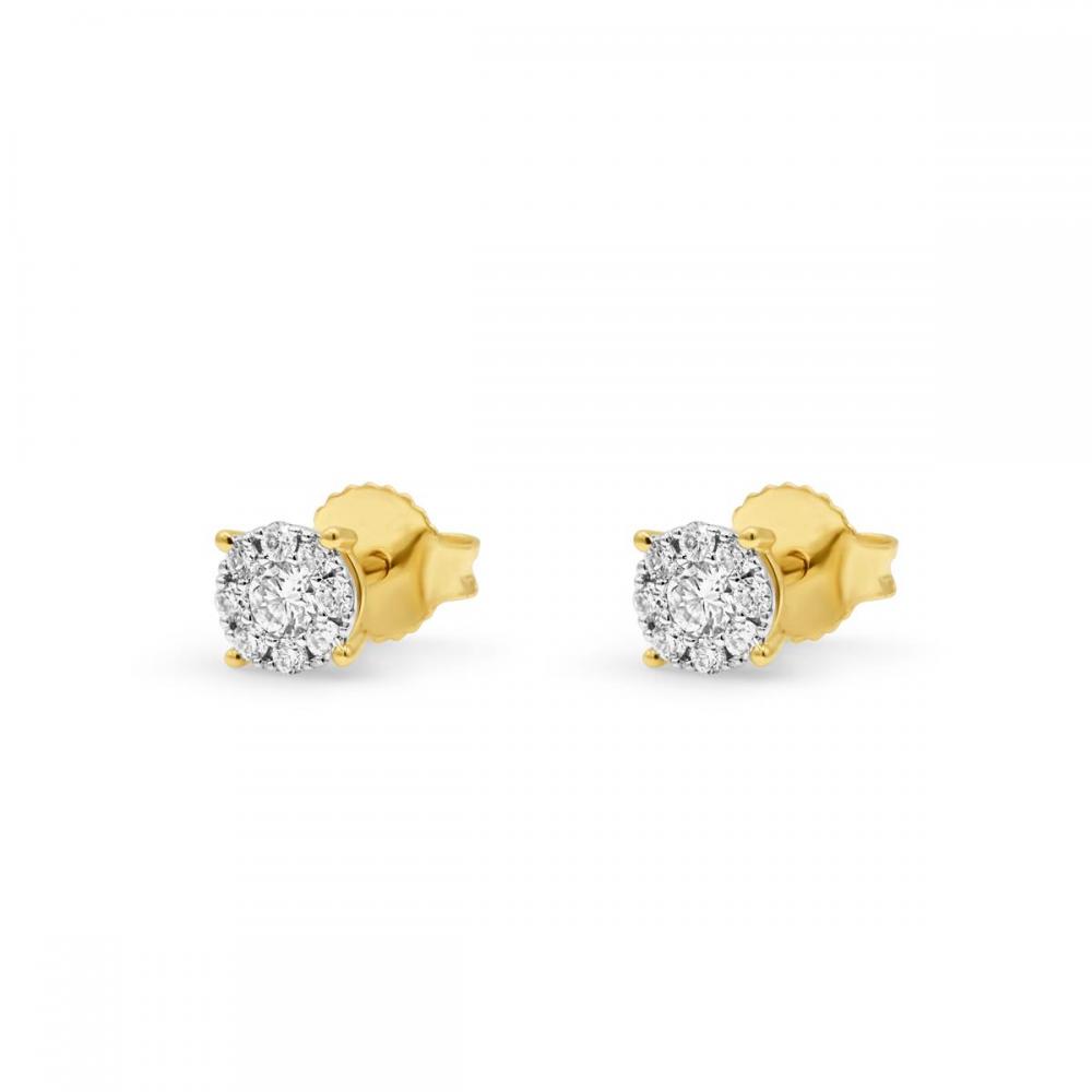 Boucles d'oreilles diamants 0.25 cts