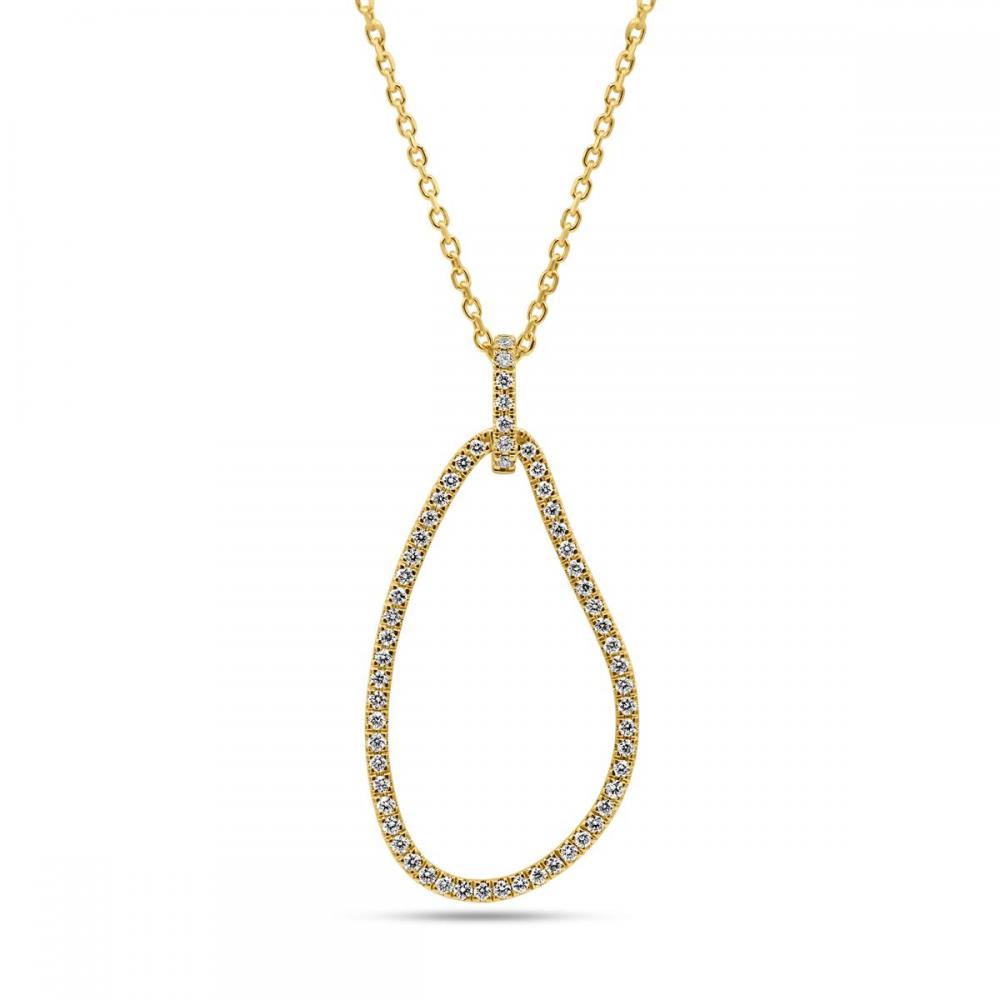 Collier or 18k & diamants