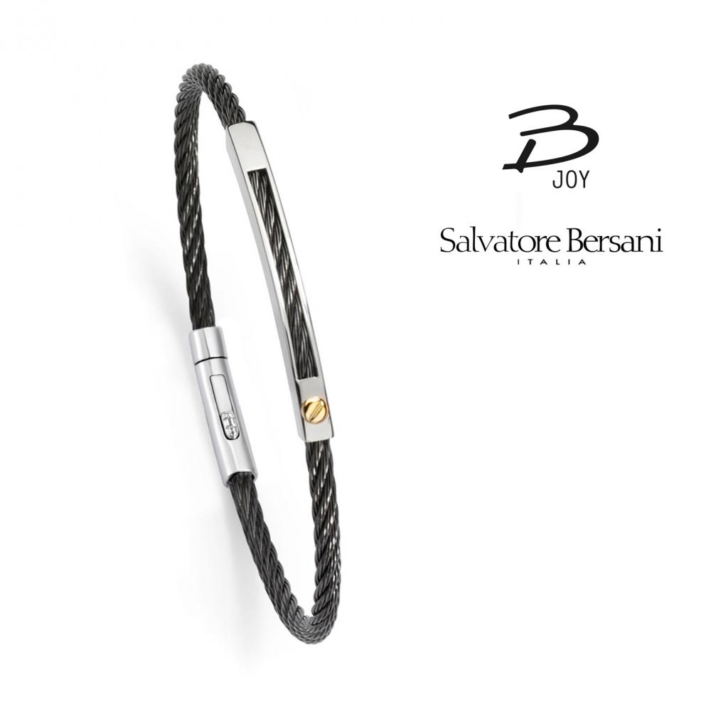 Bracelet acier et or 18k