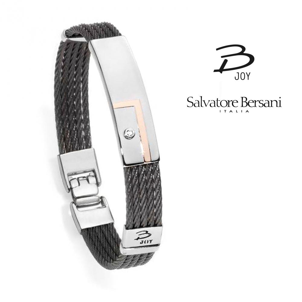 Bracelet acier et or 18k