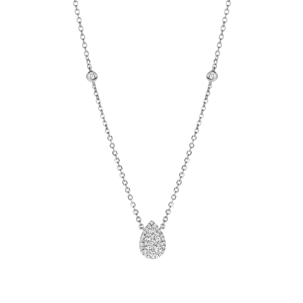 Collier Poire diamants